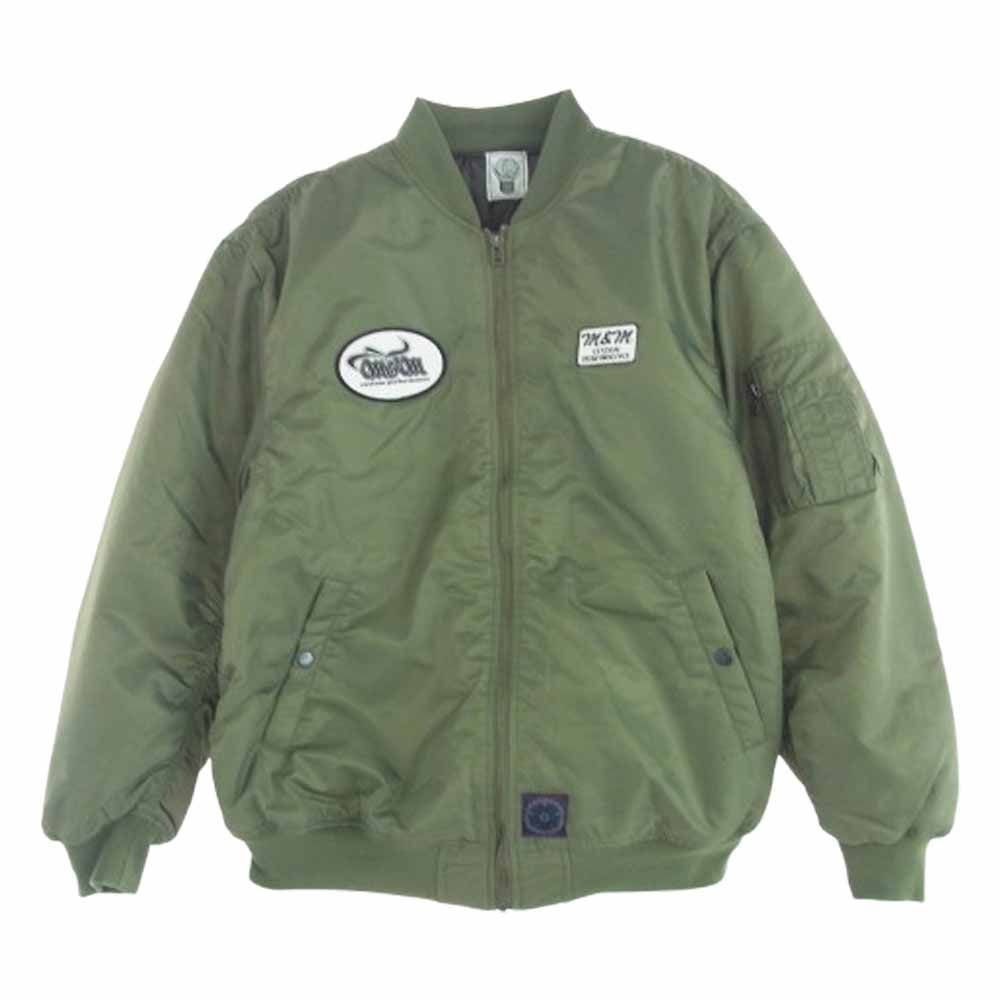 エムアンドエムカスタムパフォーマンス M-M CUSTOM PERFORMANCE 24AW MA-1 JACKET フライトジャケット ブルゾン カーキ系 L