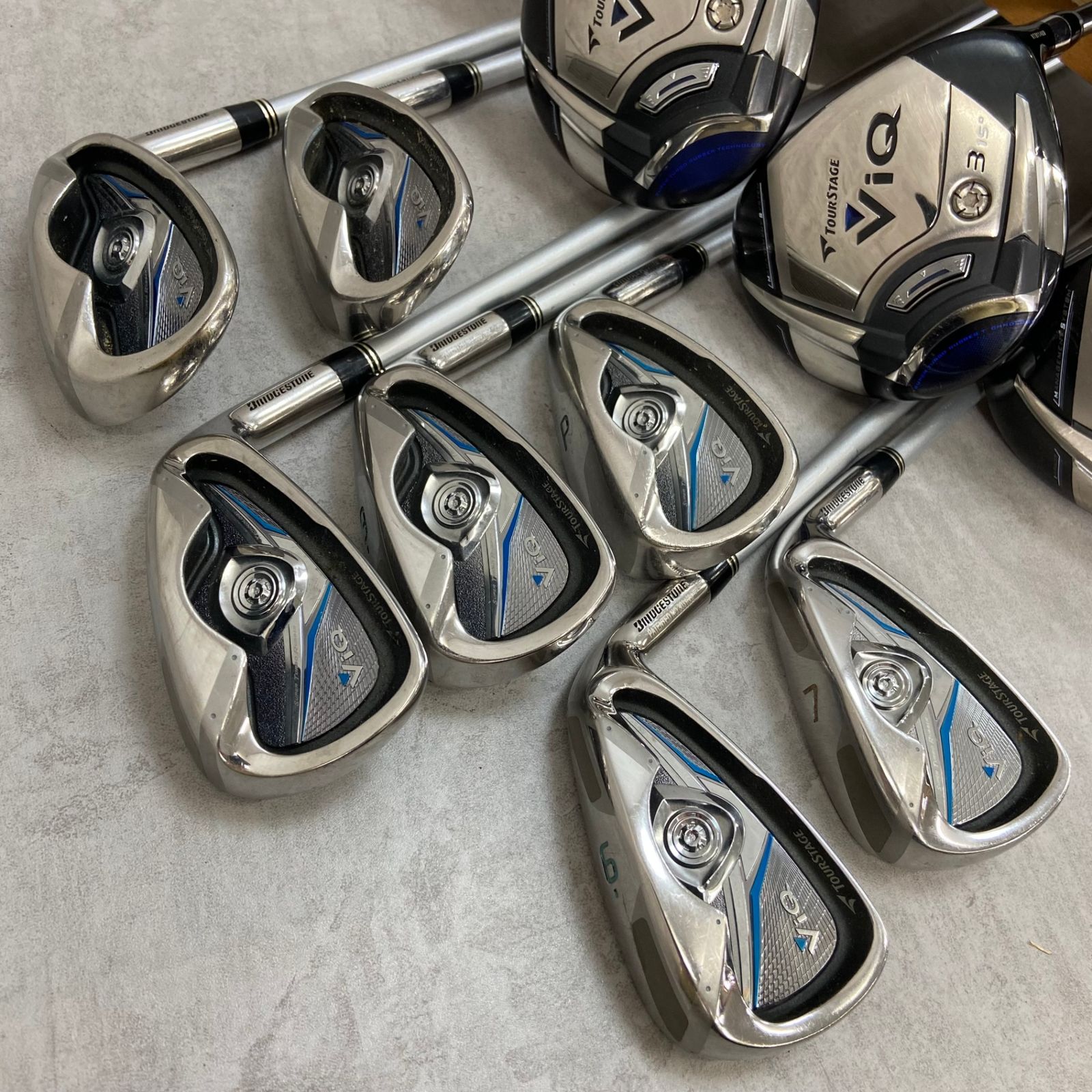 ツアーステージ　メンズゴルフ14本セット　カーボン　右利き用　キャディバッグ ⛳️ツアステージキャディバッグ14本セット ツアーステージ メンズ