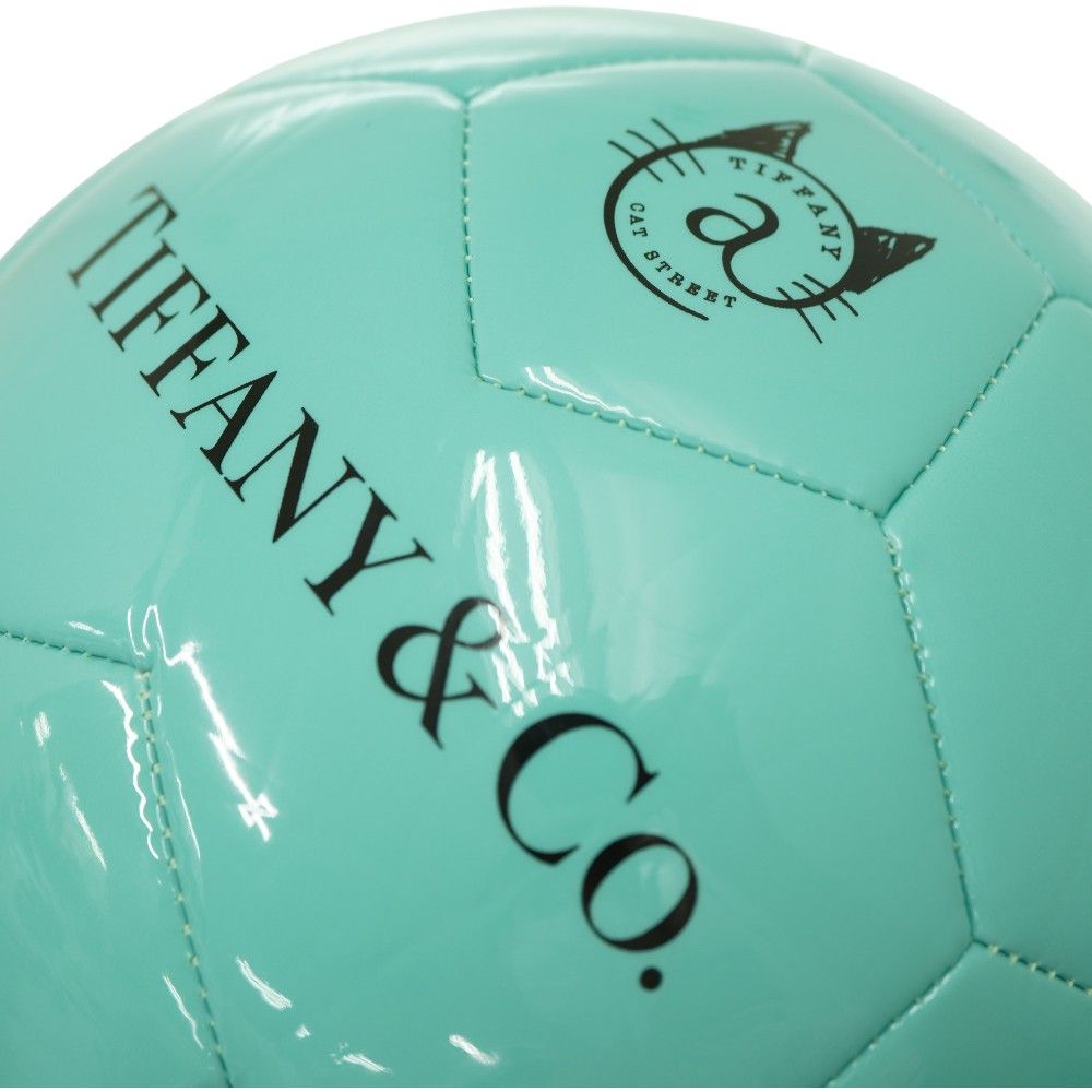 Tiffany &amp; Co. - 未使用 ティファニー スポルティング サッカーボール サイズ5 レザー ティファニーブルー 0262【中古】TIFFANY&amp;Co. Tiffany & Co. - 未使用 ティファニー スポルティング サッカー