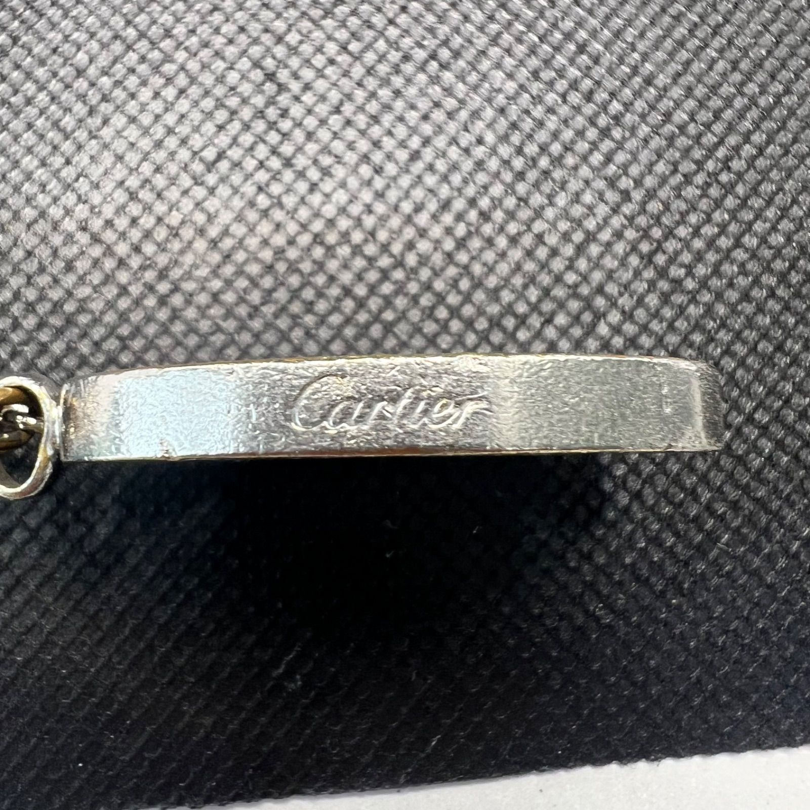 Cartier カルティエ キーホルダー キーリング ロゴ シルバー - メルカリ