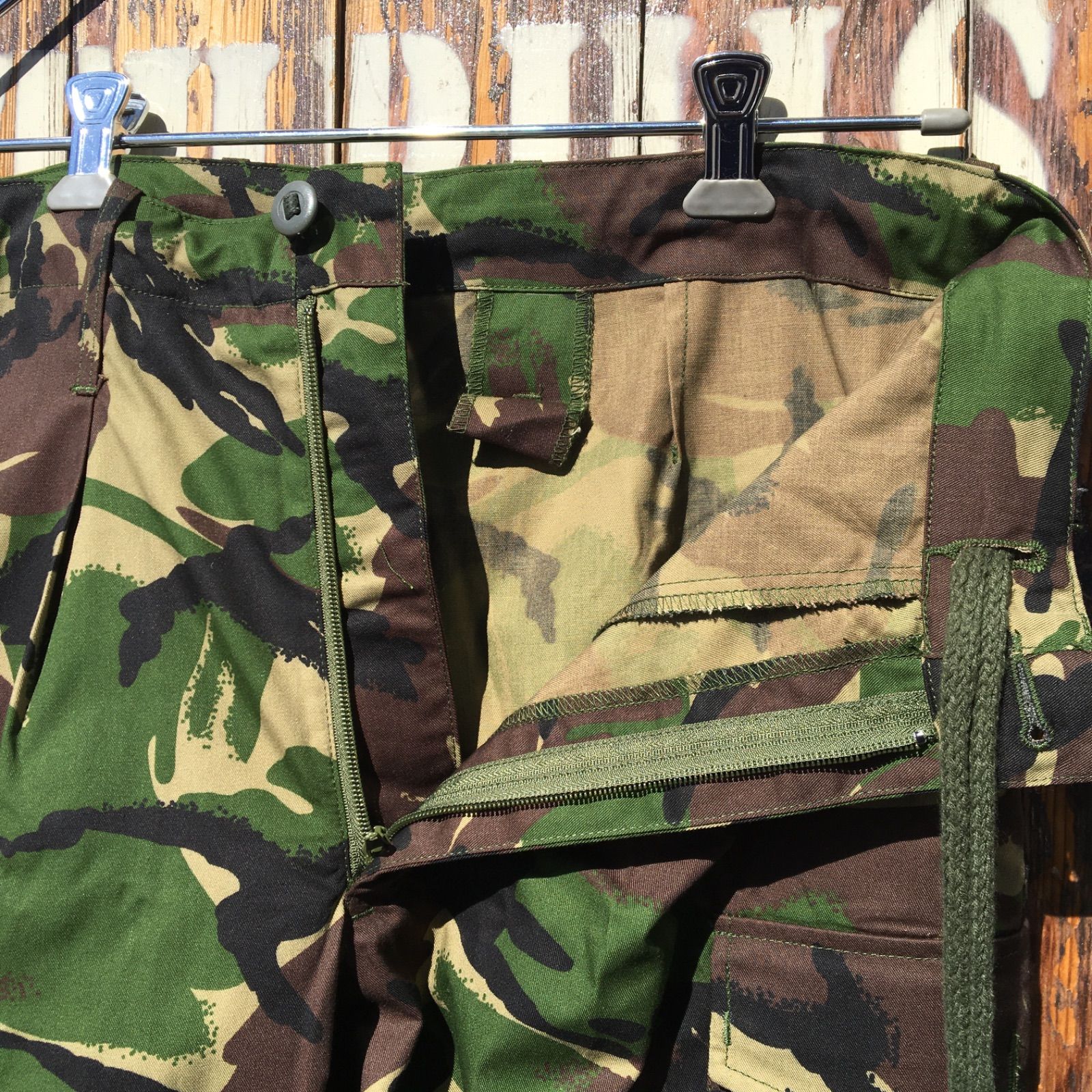1990-2000 【DEADSTOCK】【BRITISH ARMY】 イギリス軍 DPM カモフラージュ ライトウェイト トラウザース カーゴパンツ◆Size：84