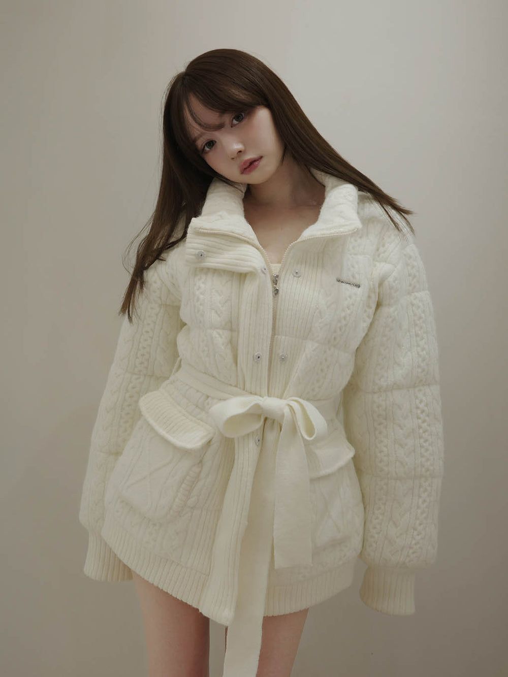 未開封品 Mary quilting knit shape jacket