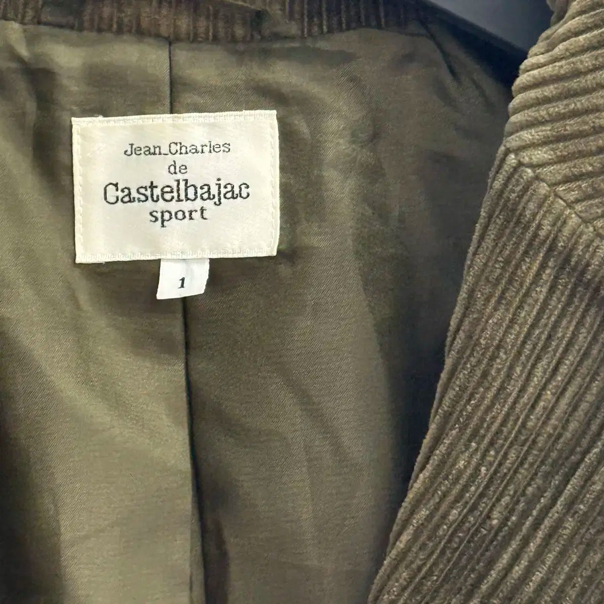 ジャンシャルル CASTELBAJAC カステルバジャック コーデュロイ ジャケット