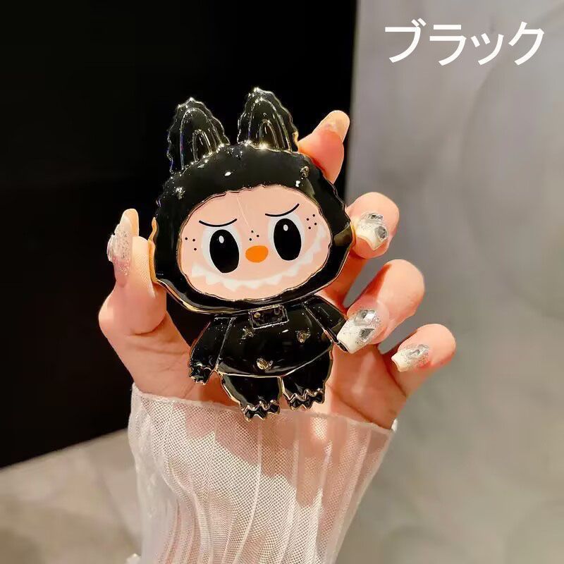 スマホスタンド ラブブLabubu かわいい 鏡付き 粘着テープ 360 スマホスタンド ラブブLabubu かわいい 鏡付き 粘着テープ 360