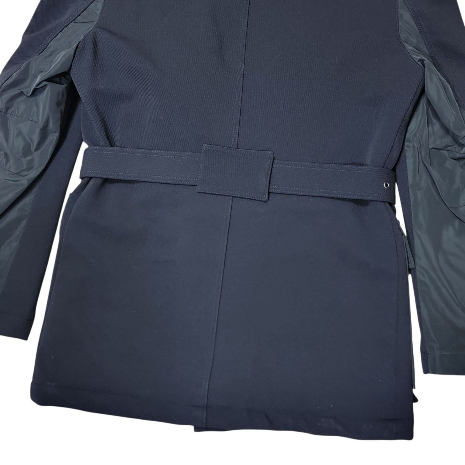 イタリア製 アスファルト ASFALTO フーディーコート 裏地中綿キルティング 46 日本M～L 黒 キルティングコート KANDAIZUMI_COM