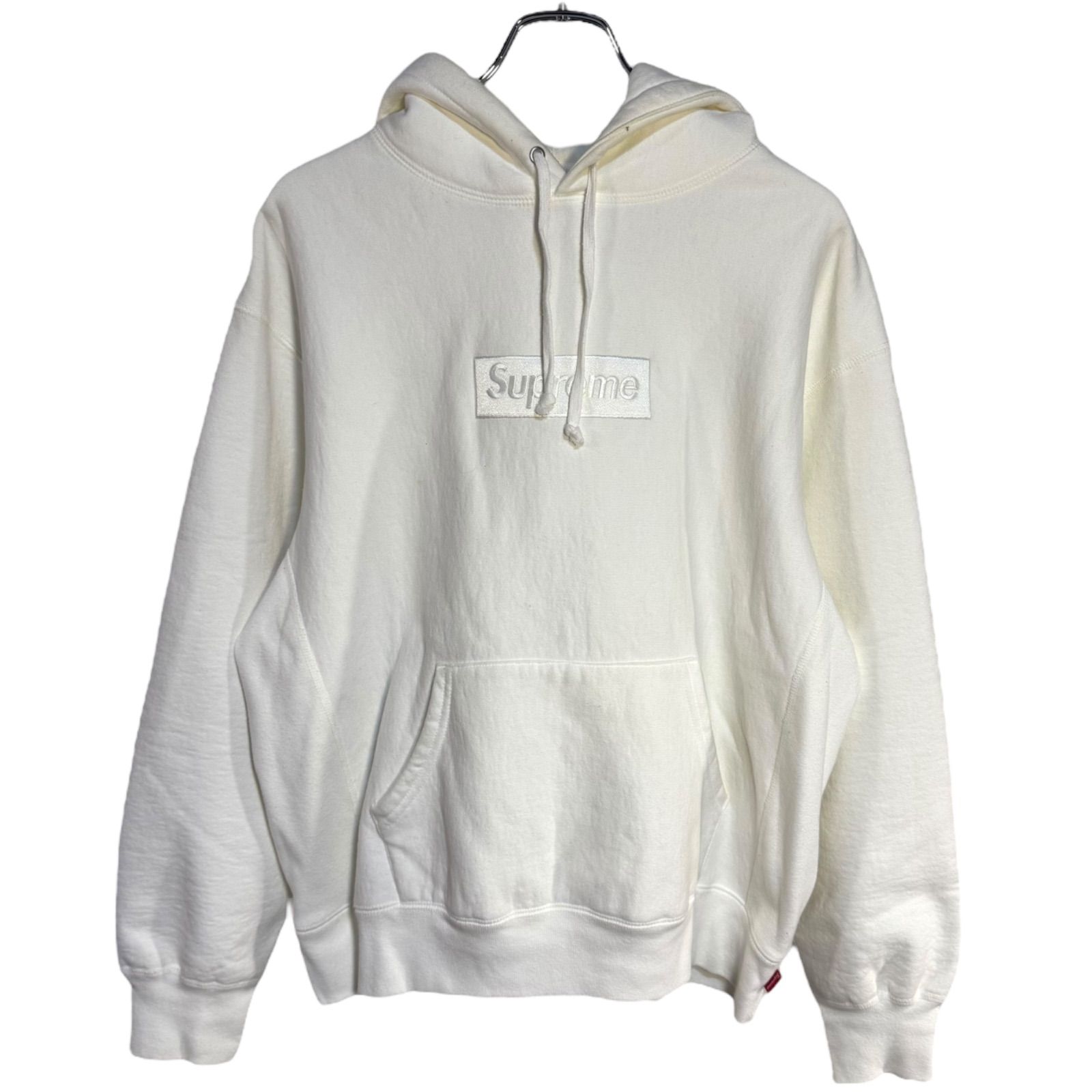 C351 Supreme シュプリーム パーカー ホワイト 白 シンプル カジュアル 