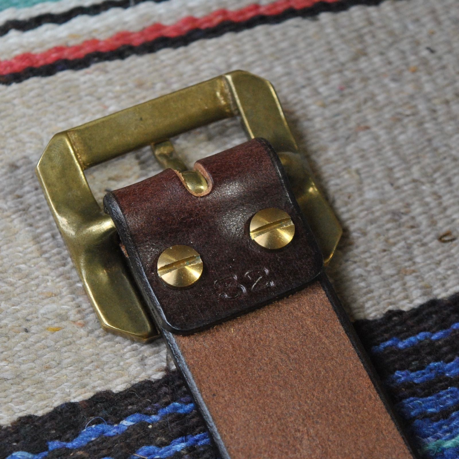 ZODIACベイカー社UKブライドルレザーギャリソンベルト☆ダークブラウン  