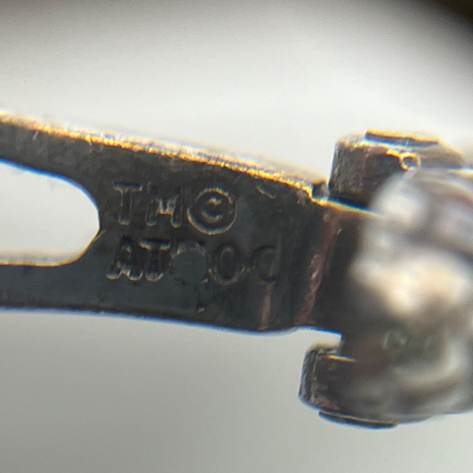 ゴールド　カフリンクス　ヴィンテージ ヴィンテージ カフス カフリンクス K18 silver925 四角 シルバー