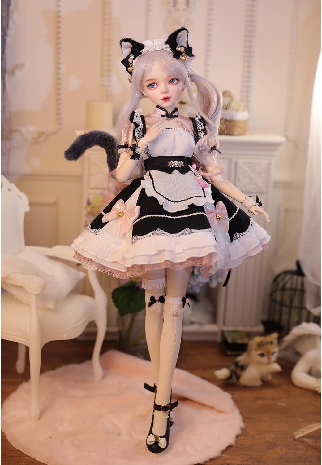 球体関節人形 1/3 BJDドール フルセット メイド服セット メイク済み