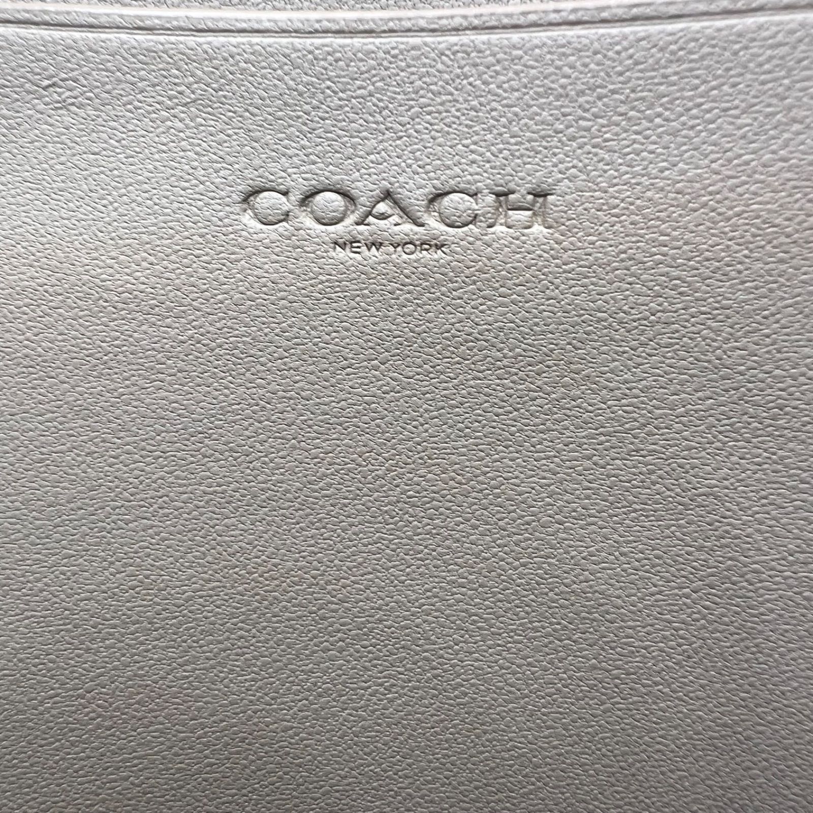 COACH コーチ シグネチャー 長財布 ラウンドファスナー ブラック 