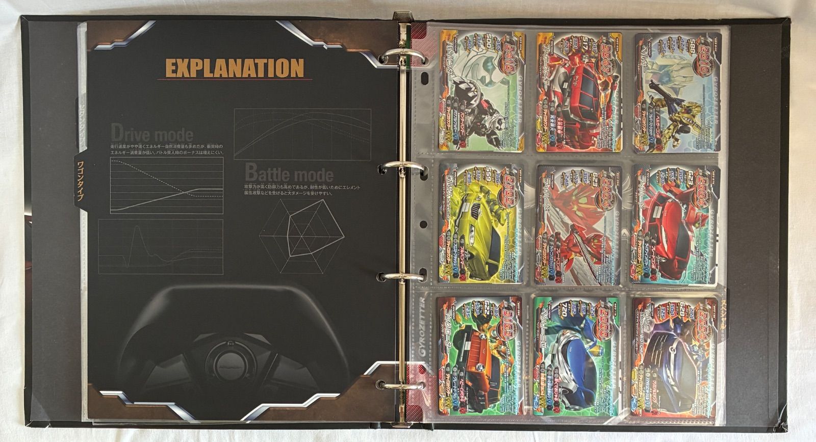中古】超速変形ジャイロゼッター オフィシャル カードアルバム