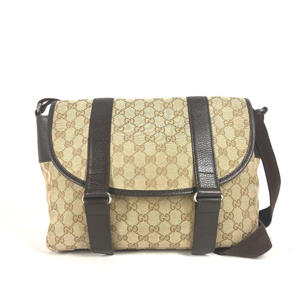 GUCCI グッチ ショルダーバッグ GG 374423 GGキャンバス/レザー