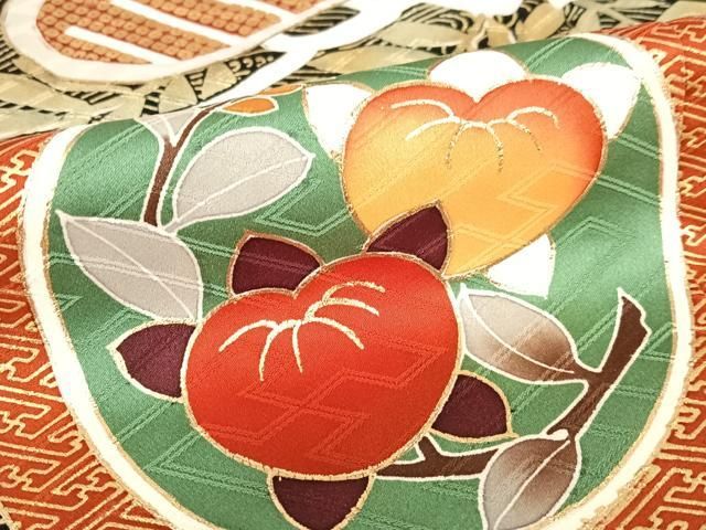 平和屋着物○豪華振袖 駒刺繍 飛鶴花蝶文丸文 暈し染め 金彩 正絹 逸品