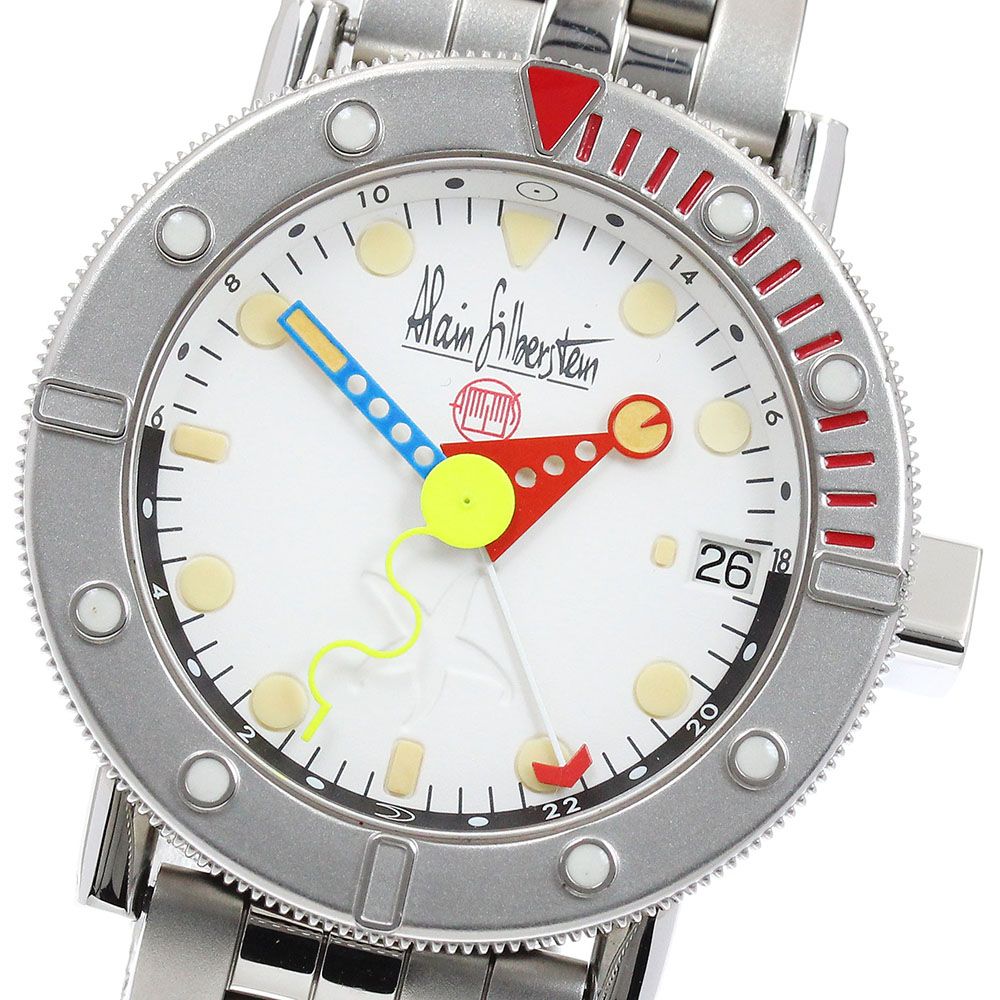 アラン シルベスタイン Alain Silberstein マリーンG GMT 自動巻き ボーイズ き_909954
