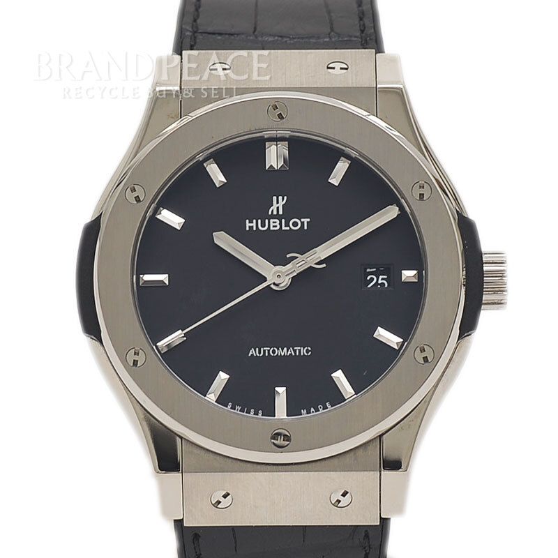 ウブロ クラシックフュージョン チタニウム メンズ 黒文字盤 54.NX.117