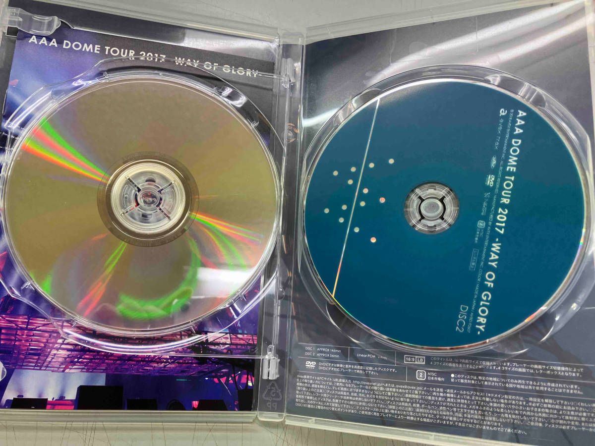 ミュージック AAA DOME TOUR 2017-WAY OF GLORY DVD Amazon.co.jp: AAA DOME TOUR 2017 -WAY OF GLORY-(DVD2枚組