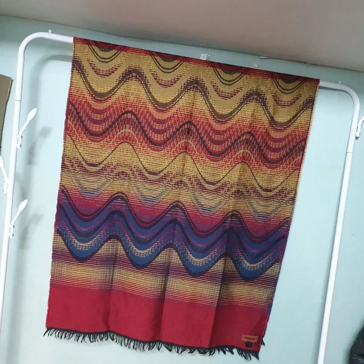 未使用✨MISSONI ミッソーニ マーブルマフラー ジグザグ タグ付き MISSONI ミッソーニ マフラー ストール メンズ ブランド