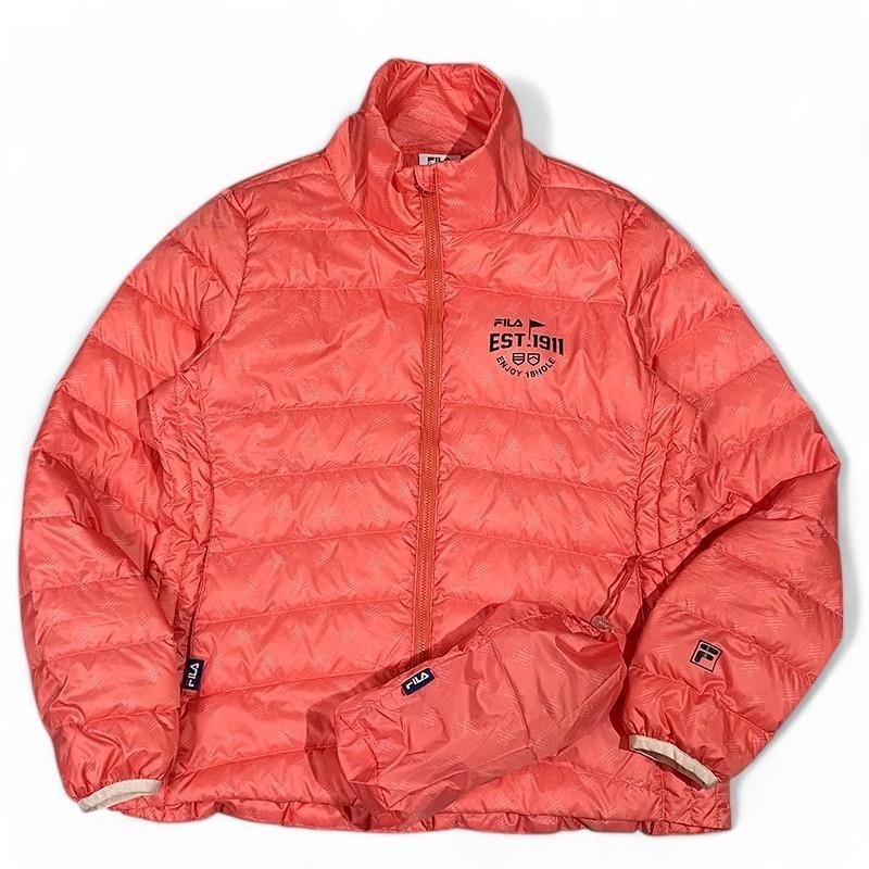 FILA GOLF フィラゴルフ ダウンジャケット 星 オレンジ L