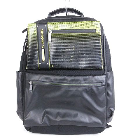 サムソナイト Samsonite ディーゼル diesel コラボ バックパック リュック ビジネスバッグ スクエア ブラック 黒 黄色 イエロー 鞄  - メルカリ