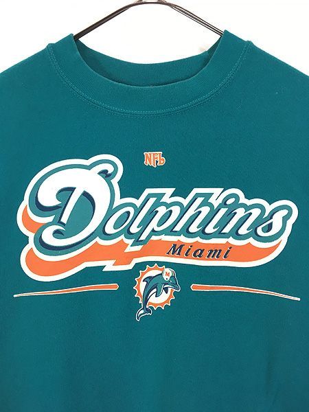 古着 90s NFL Miami Dolphins ドルフィンズ スウェット トレーナー L  