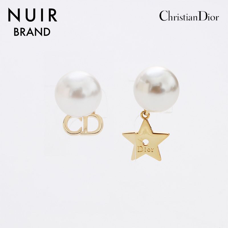 Christian Dior クリスチャンディオール ピアス トライバル パール