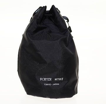 ポーター PORTER x HYKE BONSAC MINI & COIN CASE BLACK ハイク