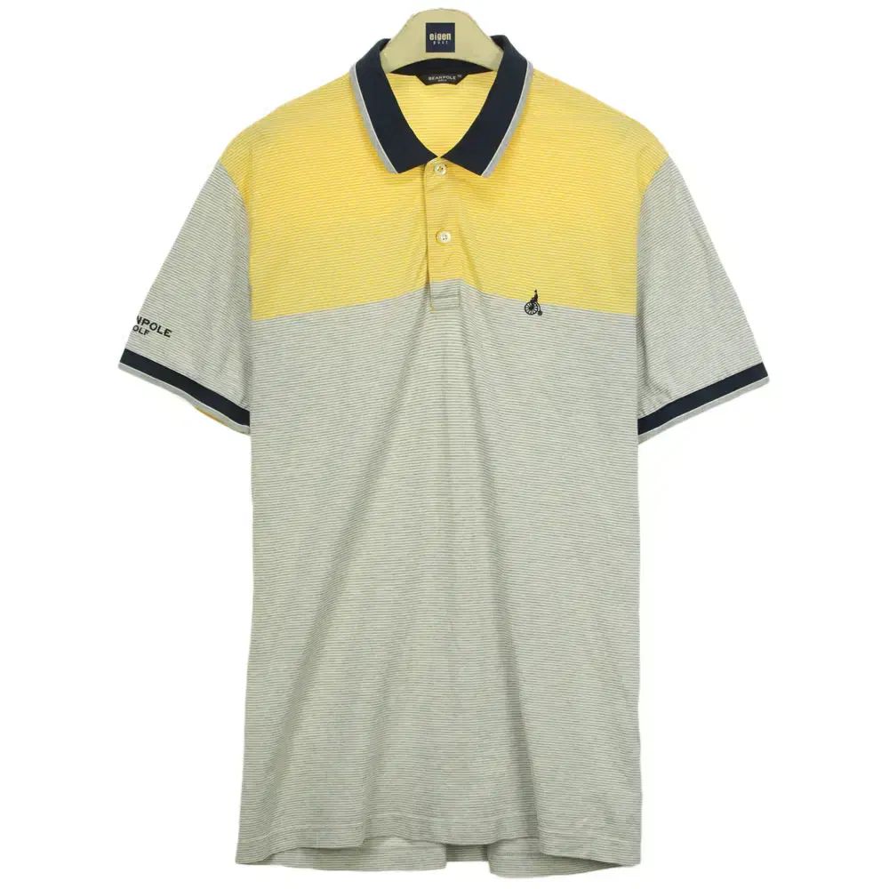 【雷市場（ポンジャン）商品韓国直送】A8361 BEAN POLE(ビーンポール) ゴルフ 半袖 ポロTシャツ 105 メンズ ゴルフウェア Tシャツ ブランド古着