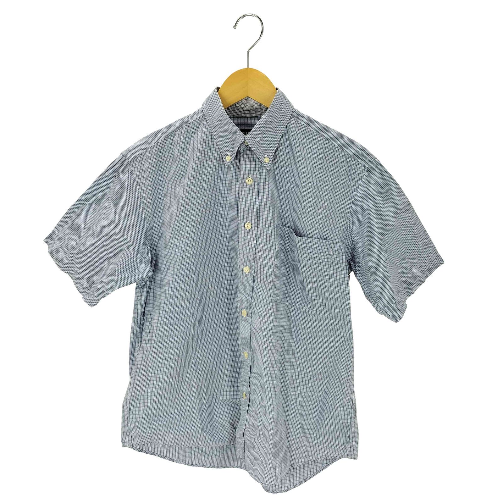 ユニクロ UNIQLO チェックシャツ 紺タグ メンズ JPN：S