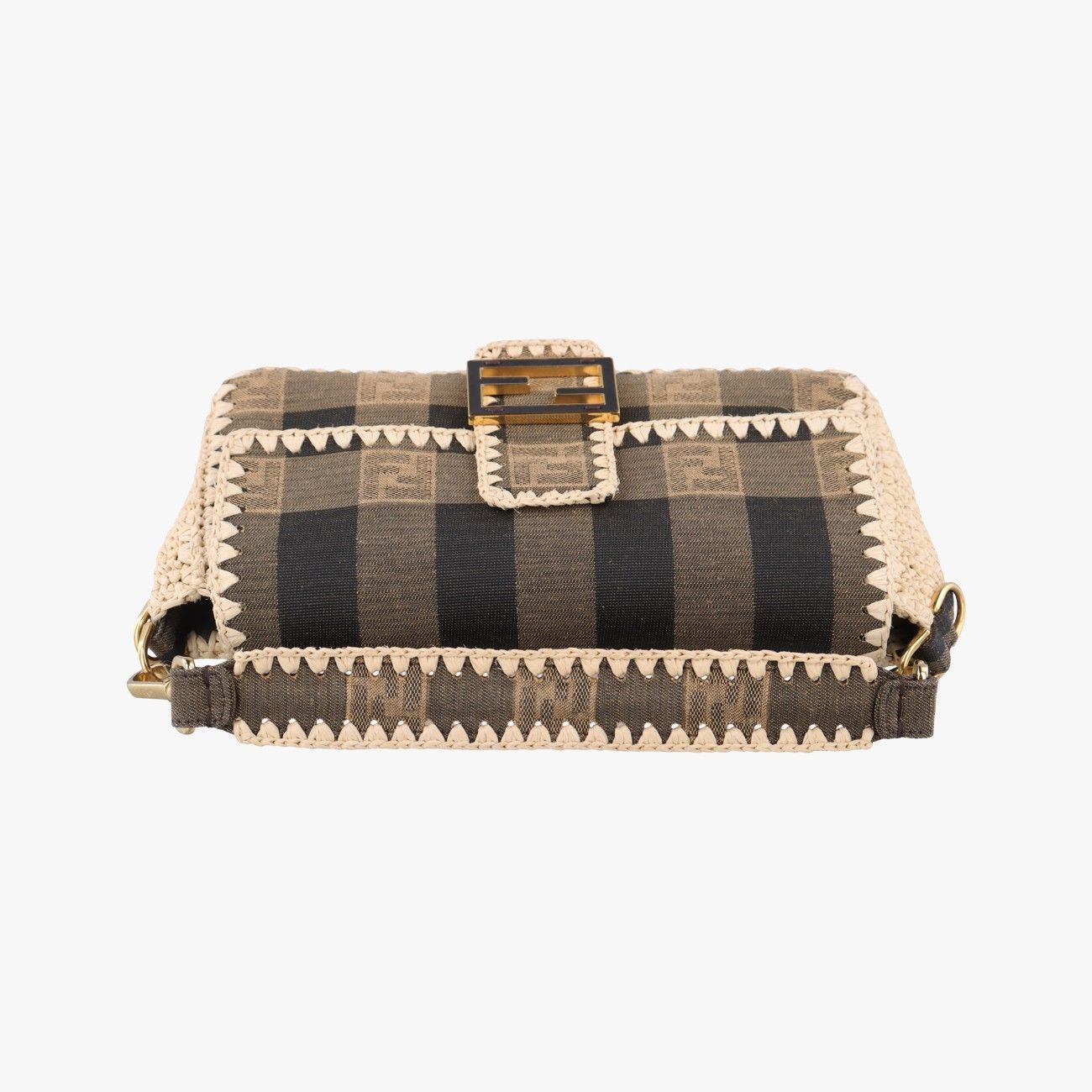 フェンディFendiマンマバケットベージュ×マルチ