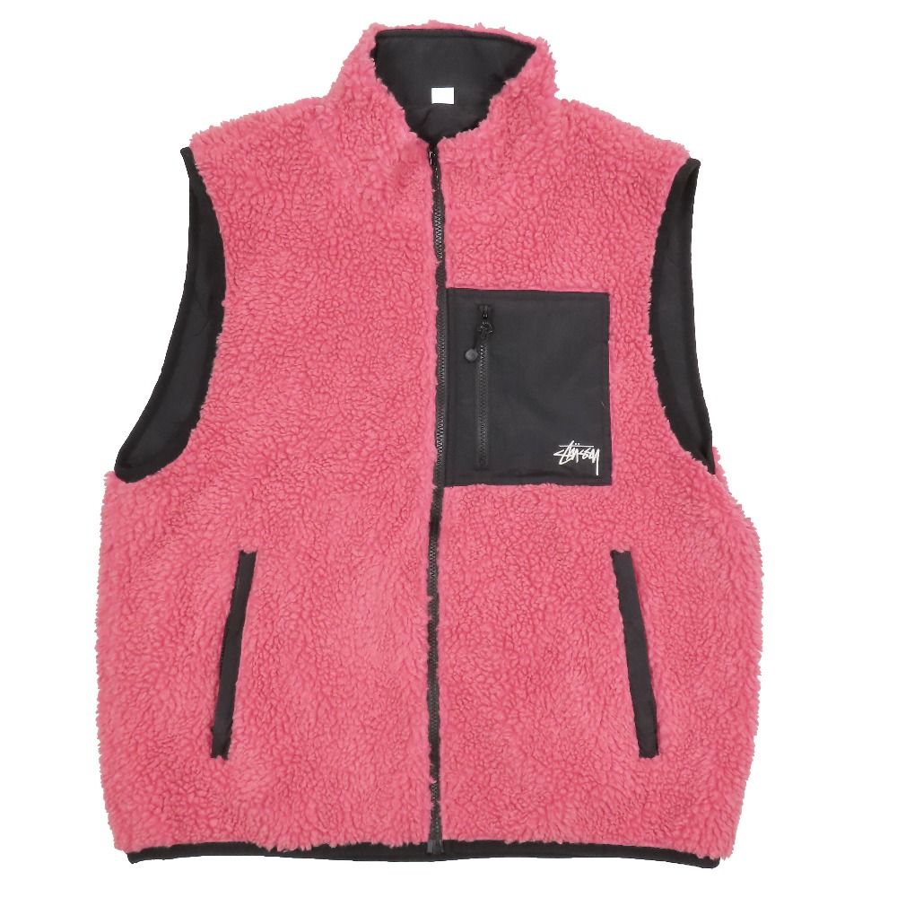 ジャケット・アウター theredthread S fur jacket short / pink PINK THEREDTHREAD S FUR JACKET SHORT ファーキャミソール