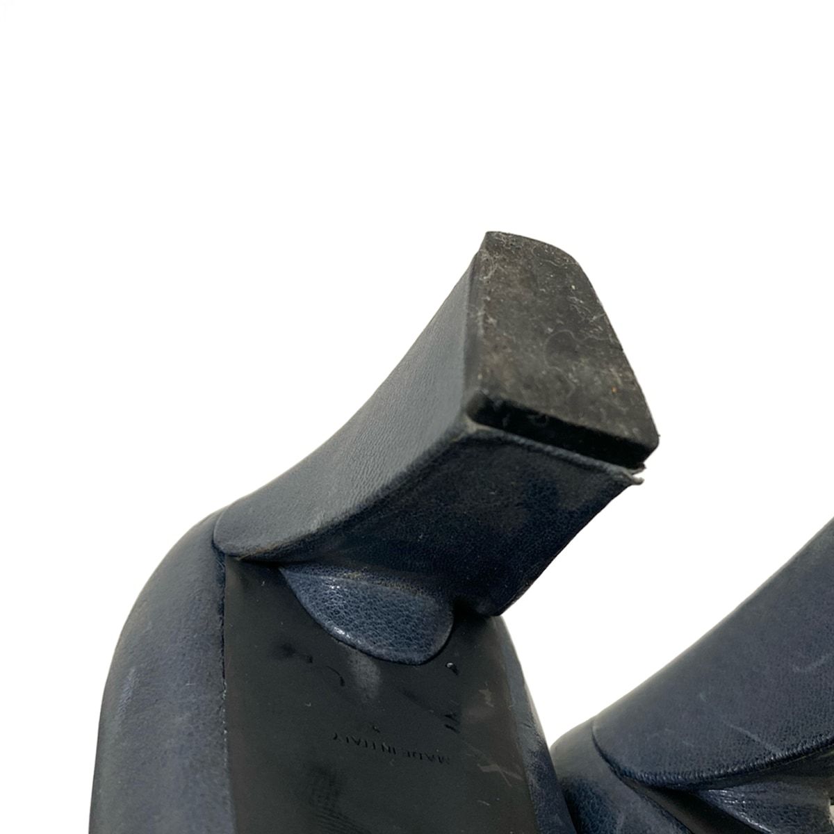 ネイビー レザー