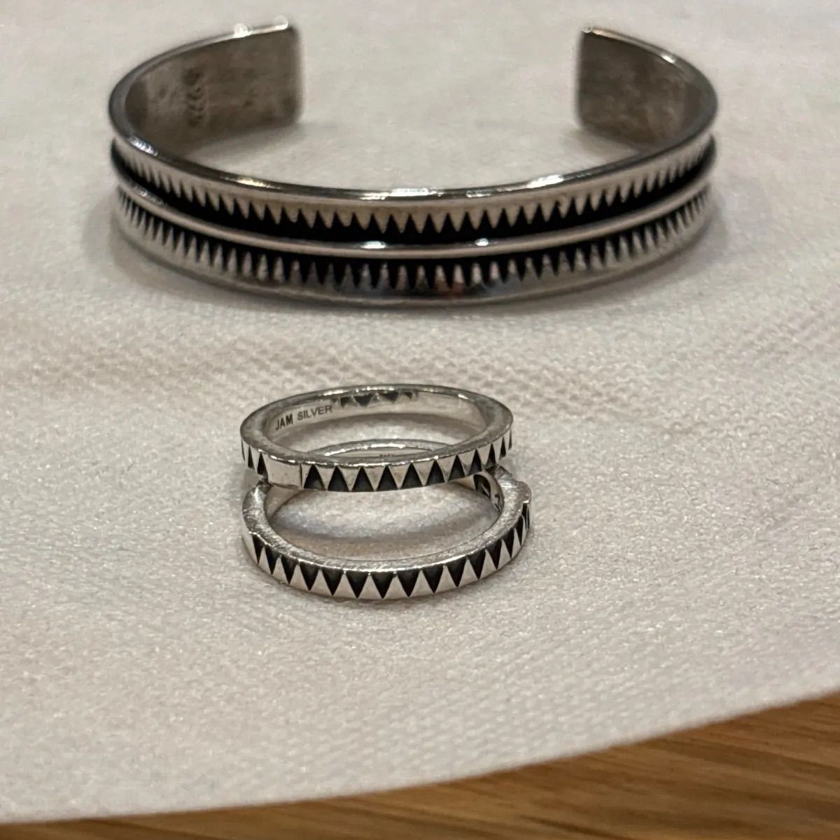 シルバーリング&バングル セット chiターコイズ シルバーリング