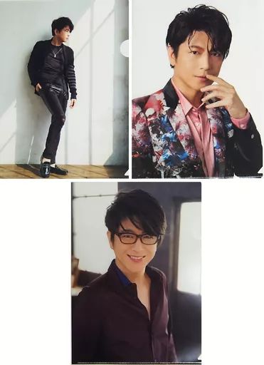 中古】クリアファイル(男性アイドル) 及川光博 A4クリアファイルセット