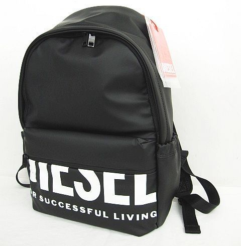 DIESEL ディーゼル リュックサック バックパック X07350 ビッグロゴ 黒 