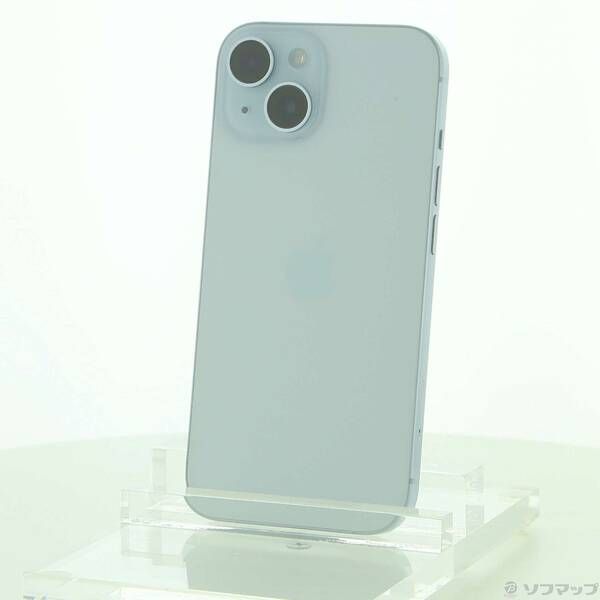 〔中古品〕 iPhone15 128GB ブルー 3M420J／A SIMフリー【262】