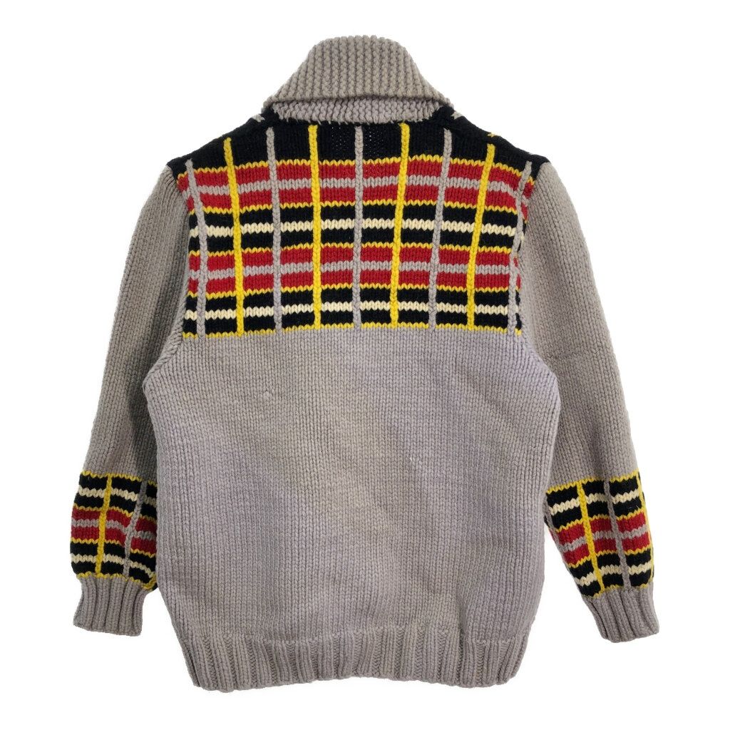 B品】 70年代 カウチン ニット セーター ヴィンテージ グレー