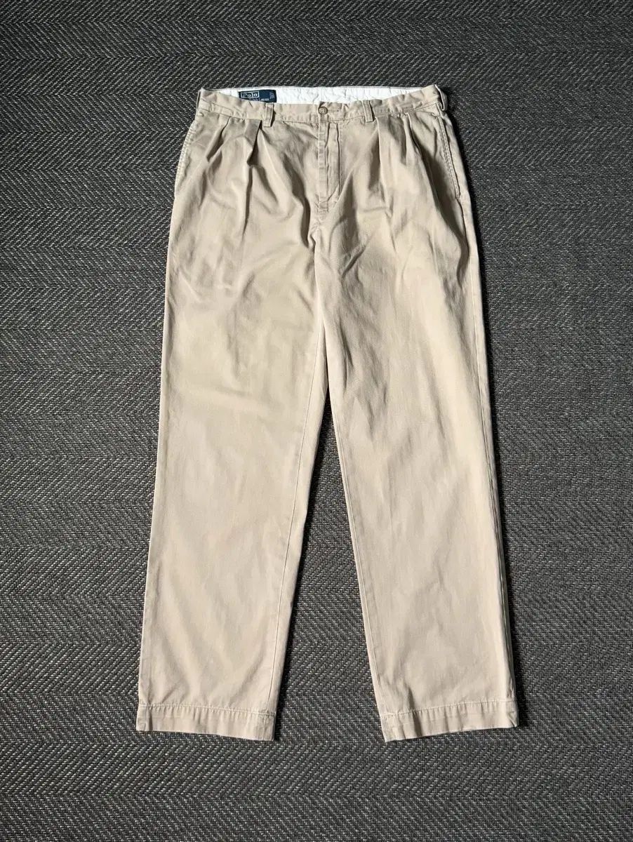 34 90s ポロラルフローレン ANDREW ダブルプリーツ ヴィンテージ チノパンツ