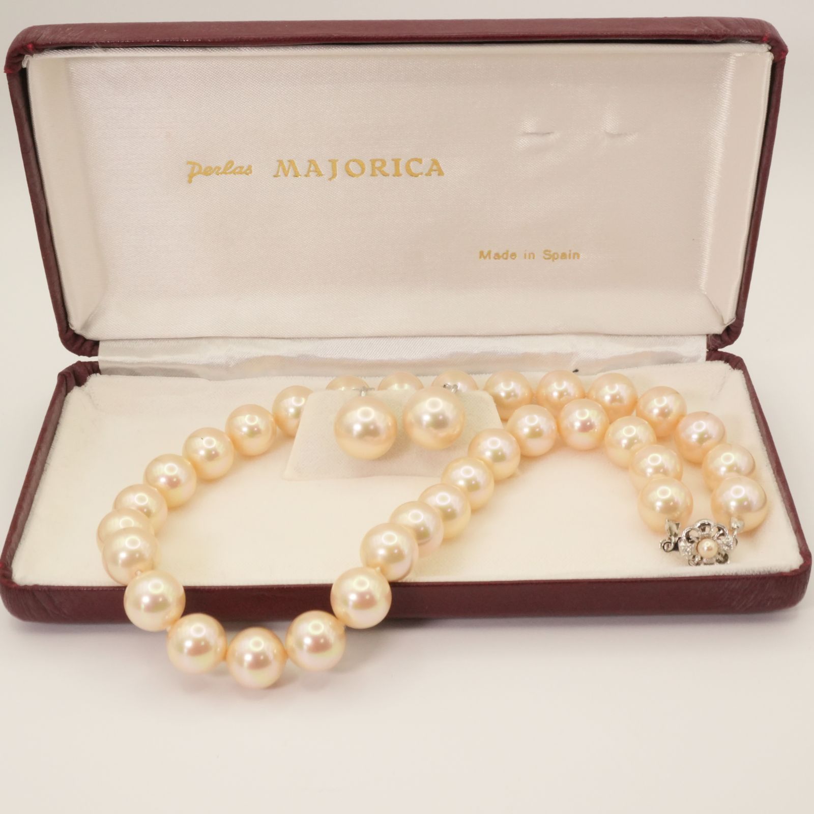 MAJORICA パール ネックレス 7.2㎜ ビジュー イヤリング MAJORICA パール ネックレス 7.2㎜ ビジュー イヤリング - メルカリ