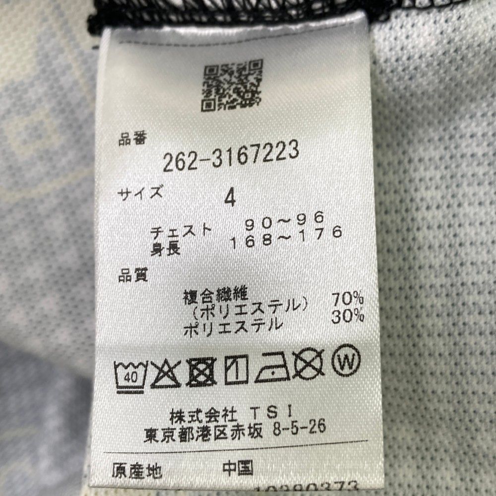 サイズ：4 JACK BUNNY ジャックバニー 2023年モデル ハイネック 半袖Tシャツ グレンチェック ロゴ総柄 ブラック系 [240101447730] ゴルフウェア メンズ ストスト サイズ：4 JACK BUNNY ジャックバニー 2023年モデル ハイネック