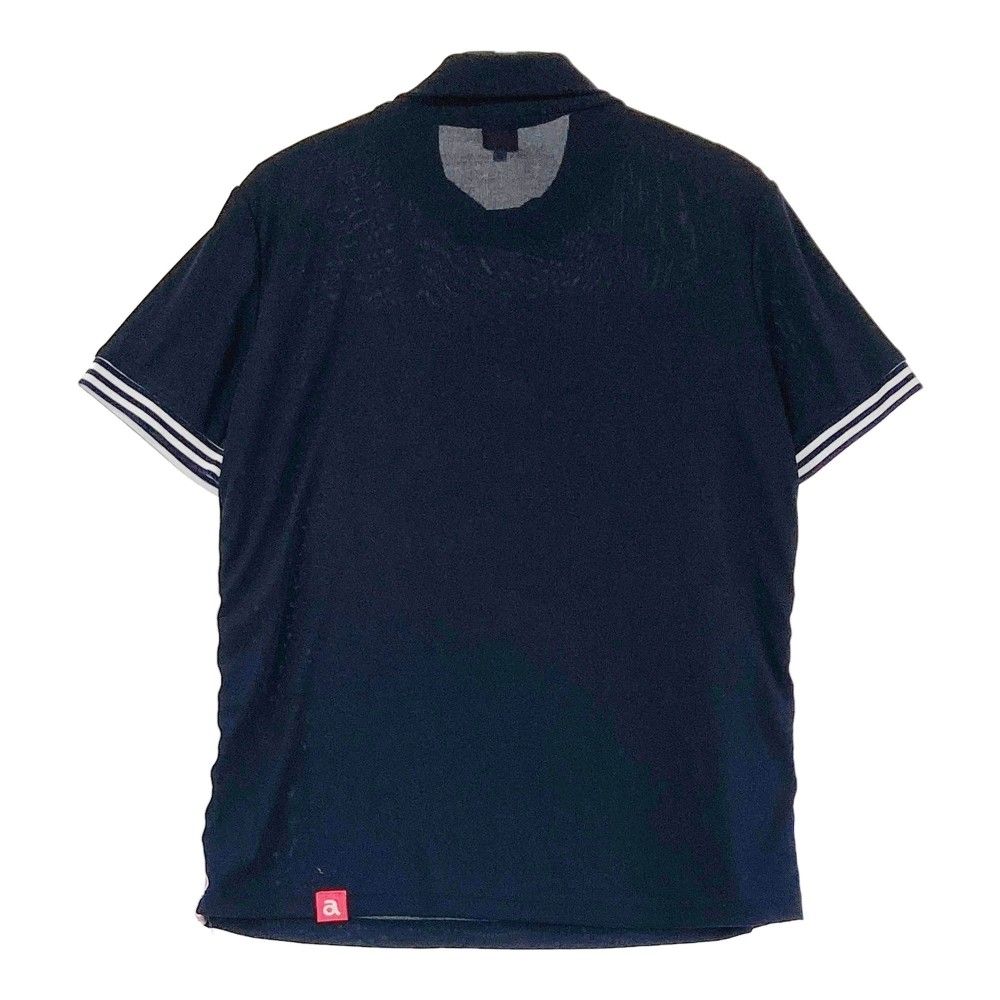 サイズ：38 ARCHIVIO アルチビオ  半袖襟付きTシャツ  ネイビー系 [240101437722] ゴルフウェア レディース ストスト サイズ：38 ARCHIVIO アルチビオ 半袖襟付きTシャツ ネイビー系