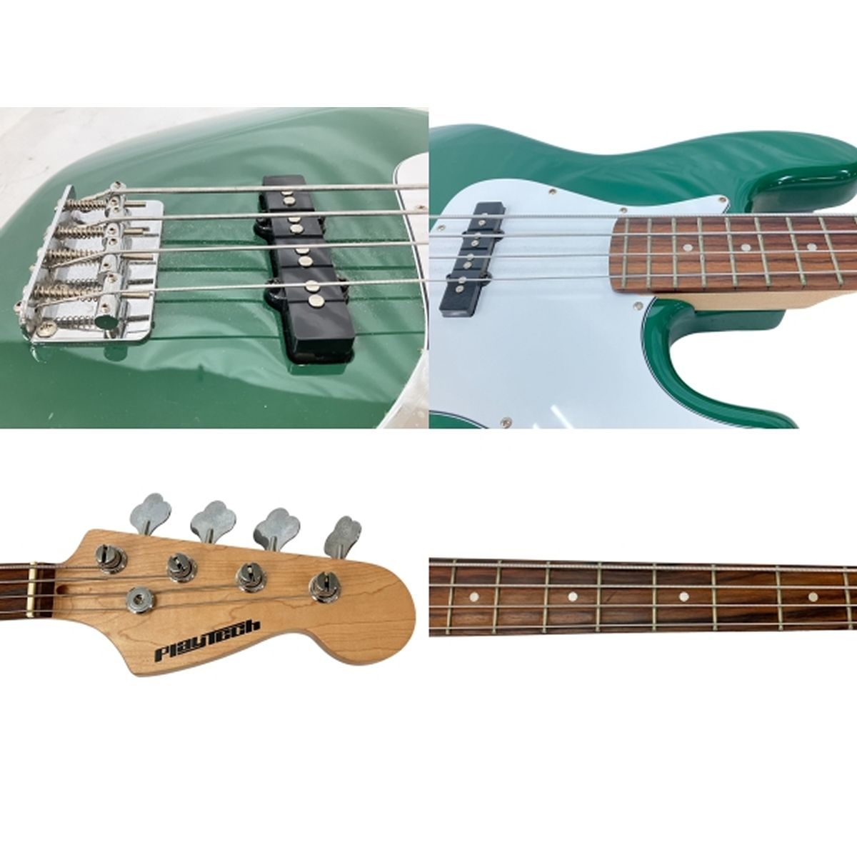 動作保証】 PLAYTECH エレキ ベース ジャズベース タイプ 楽器