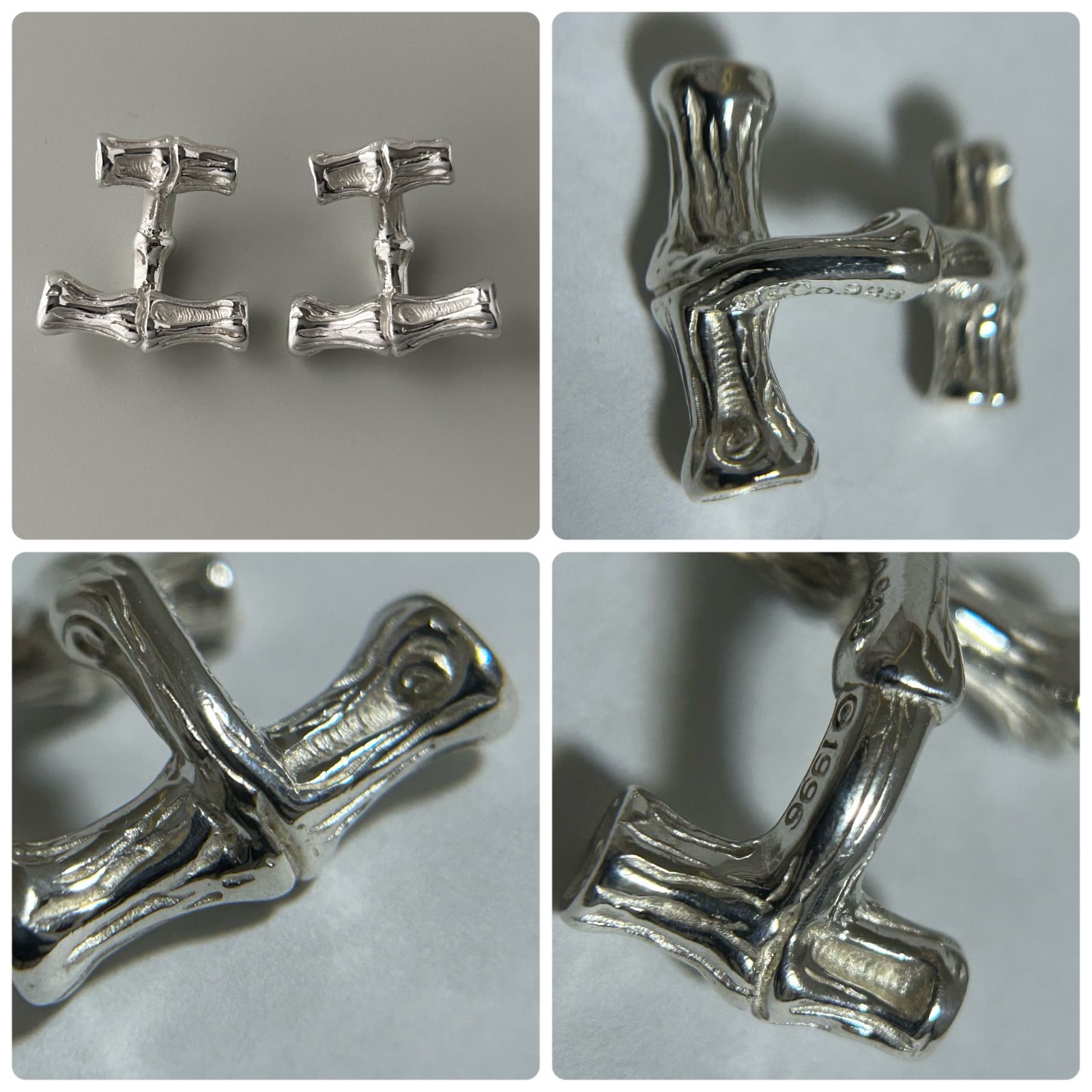 TIFFANY&CO バンブー ティファニー カフス 1996 カフリンクス ティファニー カフス カフリンクス 1996 バンブー ヴィンテージ