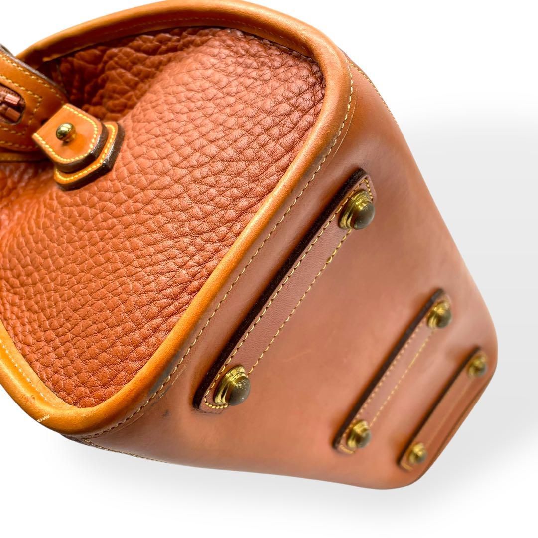 美品 DOONEY&BOURKE 本革 USA製 ミニボストンバッグ　ブラウン 美品 DOONEY&BOURKE 本革 USA製 ミニボストンバッグ ブラウン