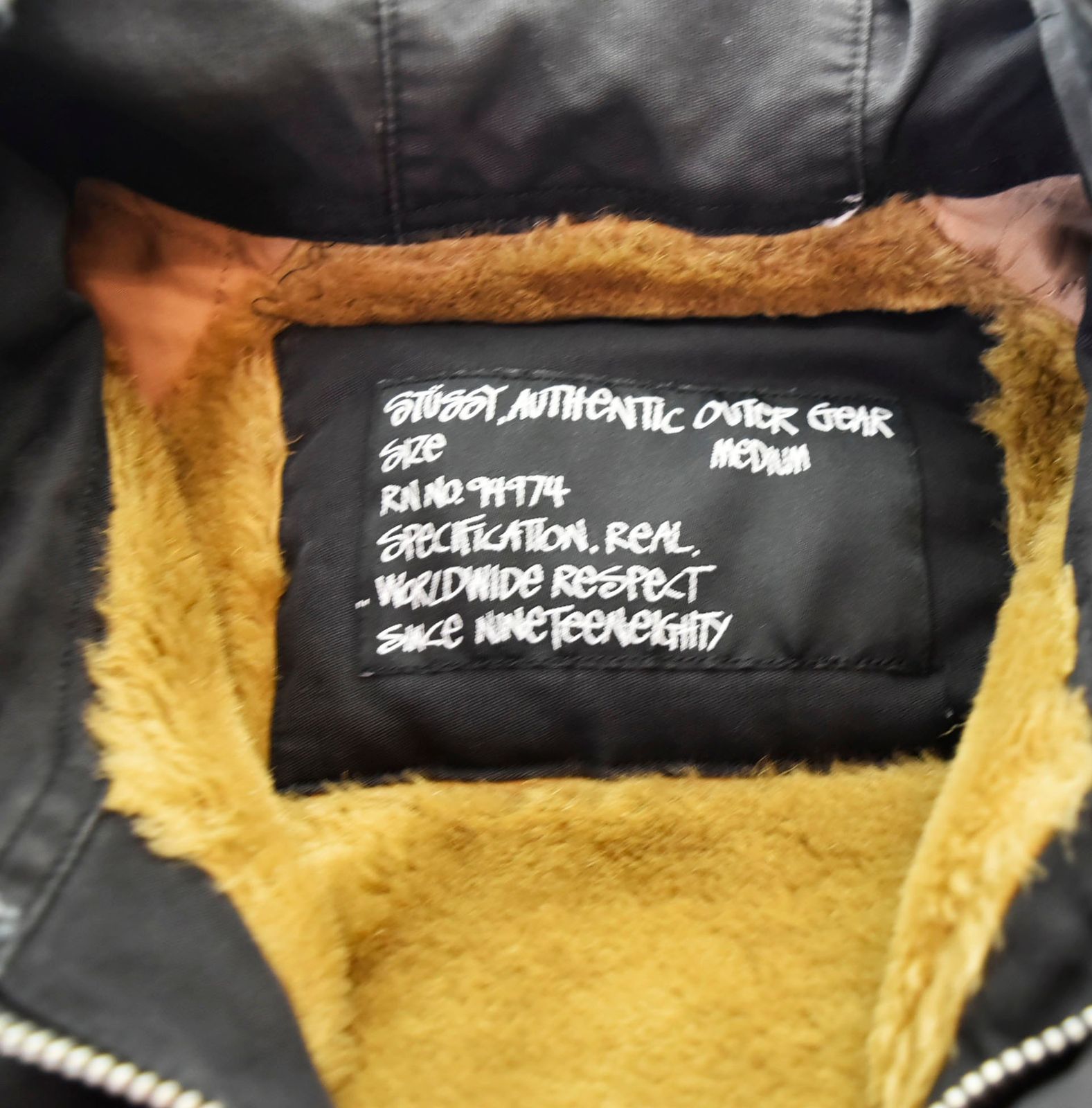 ステューシー STUSSY OLD STUSSY モッズコート 黒 94974 ジャケット 