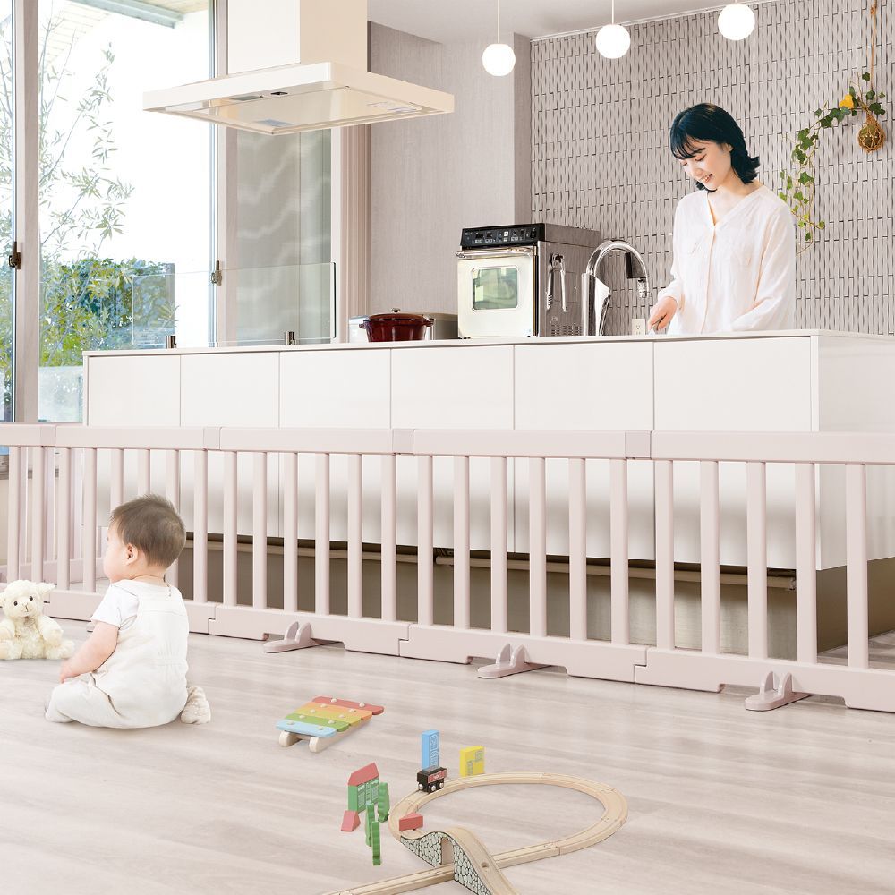 パーテーションにも使えるベビーサークル 6枚セット