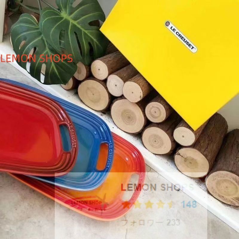 未使用 ル・クルーゼ LE CREUSET スモール サービング プラター