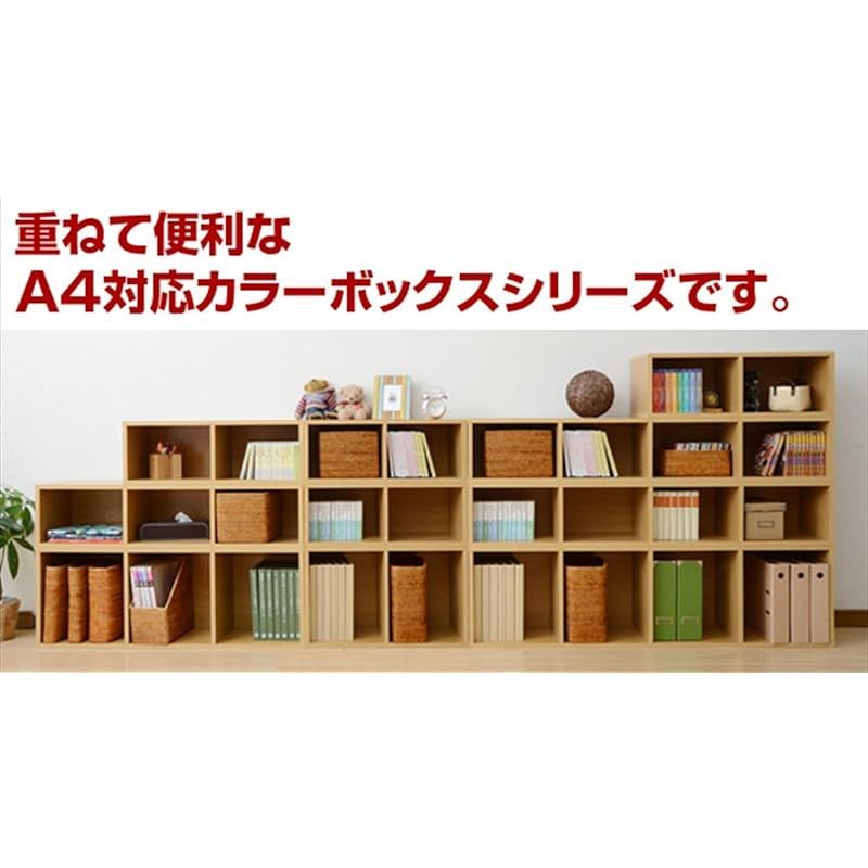 せん 本棚② 山善] 棚 本棚 カラーボックス A4ファイル対応 2段 スリム 幅25