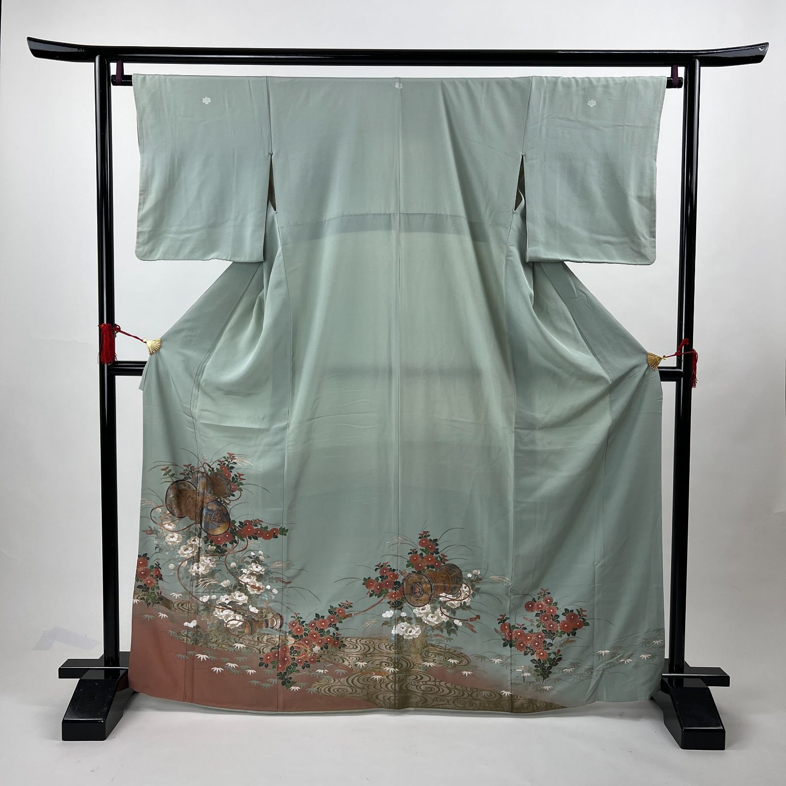 色留袖 色留 中古品 緑 グリーン 2B88 HAB0038000