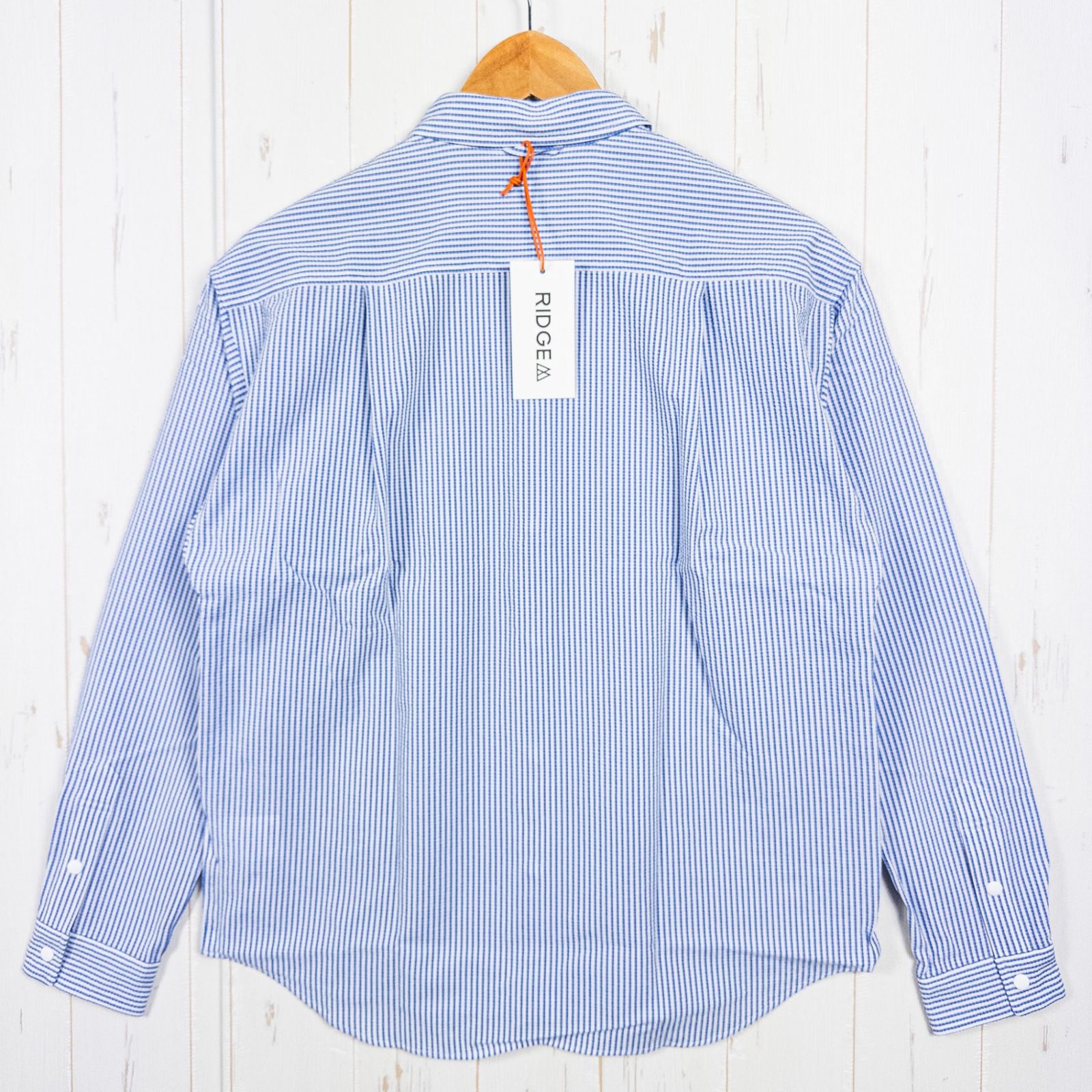 【2025年最新作】 Women s S ブルー系 Ridge Mountain Gear リッジマウンテンギア ベーシック ロングスリーブシャツ ストライプ Basic Long Sleeve Shirt Stripe Blue White ポリエ