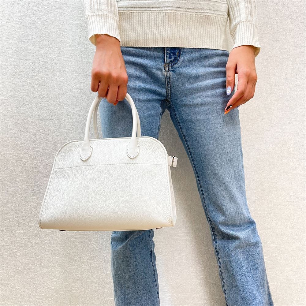 正規品 すぐ届く The Row ザ ロウ Soft Margaux 10 バッグ レザー 